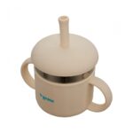 Cana din silicon cu pai si interior din inox,220 ml, U-Grow - Image 3