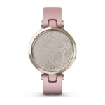 Ceas Garmin Lily editia Sport, display AMOLED, dimensiune afisaj 34.5 mm, rezolutie afisaj 240 x 201 pixeli, memorie 8GB, autonomie pana la 5 zile, rezistanta la apa pana la 5 ATM, greutate: 24g, Ramă Cream Gold cu carcasă Dust Rose şi curea din silicon - Image 6