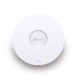 "AX3000 Ceiling Mount Dual-Band Wi-Fi 6 Access Point PORT:1× Gigabit RJ45 Port SPEED:574Mbps at  2.4 GHz + 2402 Mbps at 5 GHz FEATURE: 802.3at POE and 12V DC (Power Adapter is not included), 2×Internal Antennas, 160MHz  Supported, MU-MIMO, Seamless Roaming, Band Steering, Beamforming, Load Balance
