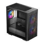 Carcasa DEEPCOOL MATREXX 40 3FS, RGB, Mini Tower, Black - Image 2