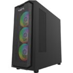 Carcasa AQIRYS Wezen PRO, RGB, Mid Tower, Black - Image 2