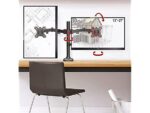 Suport monitor Barkan M142T full motion, pentru monitoare de 13"-27", greutate maxima suportata per ecran 5 kg, VESA max. 100x100mm, negru - Image 2
