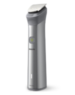 Aparat de tuns barba si parul PHILIPS 10 in 1 Multigroom All in One MG5920/15, Tehnologie BeardSense, Lame din otel cu auto-ascutire, 11 setari de lungime, Rezistent la apa,  Husa, Negru / Argintiu, L x A x I (mm) 70x160x230 - Image 2