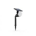 Spot LED solar pentru exterior cu spike Philips JIVIX, 1.4W, 4V, 150 lm ,lumina calda (2700K), IP44, 323x151x105mm, Negru - Image 2