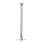 Suport de tavan telescopic Sopar Tapa White 23060, inaltime reglabila intre 70-120 cm, suporta pana la 12 kg, grad de inclinare de +/- 20° | +/- 10°, rotatie +/- 10°, din otel, alb