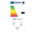 Combina Frigorifica CANDY CCT3L517ES, Low Frost, 260 l, H 176 cm, Clasa E, Argintiu - Image 3