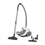 Aspirator fara sac Rowenta Swift Power Cyclonic RO2957EA, 750W,Clasa A , tehnologie ciclonica, 7.6m, motor Effitech, Animal Care, Alb/Negru