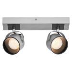 Spot LED dublu ajustabil Ledvance DECOR JUPITER, 11.5W, 1000 lm, lumina calda (3000K), IP20, 300x150x83mm, metal/policarbonat, Argintiu - Image 2