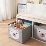 Bancuta cu spatiu de depozitare jucarii si carti Bear, U-Grow - Image 9