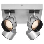 Spot LED cvadruplu ajustabil Ledvance DECOR JUPITER SQUARE, 22W, 2000 lm, lumina calda (3000K), IP20, 260x260mm, Argintiu, clasa energetica F - Image 2
