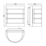Aplica pentru exterior Philips Calgary, 1xE27, max 60W, IP44 ,100x150x155mm, Antracit - Image 2