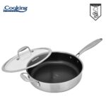 TIGAIE ADANCA INOX +CAPAC STICLA IN 3 STRATURI  28*7.5CM, 4.2 L, TITANIUM3, COOKING BY HEINNER - Image 2