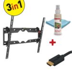 Suport TV de perete, Barkan CM310+.B, Fix, 19"- 65", VESA 400 x 400 mm, suporta pana la 50kg, negru - Image 2