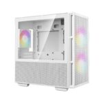 Carcasa DEEPCOOL CH360, RGB, Full Tower, White - Image 2