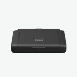 Imprimanta inkjet color portabila Canon BX110 cu acumulator, culoare: negru, dimensiune A4, viteza 9ipm alb-negru, 5,5ipm color, rezolutie 4800 x 1200 dpi, alimentare hartie 50 coli, interfata Hi-Speed USB (USB Type C), Wireless, Google Cloud Print, Air Print, USB charging, consumabile: PGI-35 (200