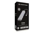 CONCEPTRONIC DONN02G 6-in-1 USB 3.2 Gen 1 Docking Station, USB 3.0 x 2, 60W USB PD, HDTV, SD, TF/MicroSD, 35.8 x 120 x 15 mm - Image 2