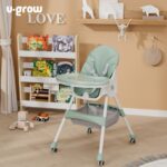 Scaun de masa 2 in 1, pliabil, verde, U-Grow - Image 8