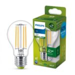 Bec LED Philips Classic A60, Ultra Efficient Light, E27, 2.3W (40W), 485 lm, lumina calda (3000K) - Image 2