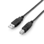 EQUIP 128860 USB 2.0 Type A to Type B Cable, 1.8m , Black, 16x15x1800mm