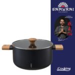 SEMIOALA ALUMINIU + CAPAC 24X12.5 CM, 5.3 L, RIKITO WATANABE, SAMURAI GOURMET, COOKING BY HEINNER