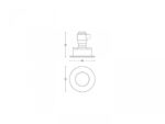 Spot LED incastrat Philips Hue Adore Bathroom, Bluetooth, GU10, 5W ,350lm, lumina alba (2200-6500K), IP44, 9cm,Crom - Image 3