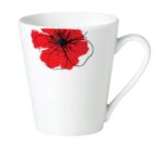 CANA PORTELAN 310 ML, RED FLOWERS,VANORA HOME - Image 2