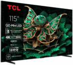 Televizor TCL QD-MiniLED 115C7K, 291 cm, Smart Google TV, 4K Ultra HD ,144Hz, Clasa E, Onkyo - Image 2