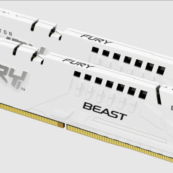Memorie RAM Kingston DDR5 32GB 6000Mhz CL30 1.4V Dual Channel Kit Fury Beast White XMP