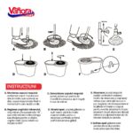 SET CURATENIE CU MOP ROTATIV, CLEAN360, ROSU - Image 8