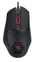 Mouse gaming Serioux Tobis, Senzor Sunplus 192, 1000-6400 DPI, switch HUANO, pana la 20 milioane de click-uri, 8 Butoane, 3 moduri de iluminare RGB, cablu USB 1.5M, plug and play, compatibil cu Windows 2000/XP/9X/VISTA/7/8/10