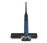 Periuta de dinti electrica Philips Sonicare DiamondClean 9000 HX9911/88, 62000 miscari/min, 4 moduri de curatare, 3 nivele intensitate, senzor presiune, functia BrushSync, aplicatie Sonicare, wireless Bluetooth, toc transport, baza de incarcare, Acvamarin - Image 2