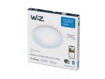 Plafoniera LED WiZ SuperSlim, Wi-Fi, Bluetooth, 14W, 1300 lm, luminaalba(2700-6500K), IP20, 24.2cm, Metal/Plastic, Alb - Image 3