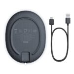 INCARCATOR wireless Baseus Jelly Qi 15W, compatibilitate smartphones si airpods, cablu Type-C la USB inclus, negru - Image 3