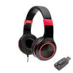 Casti Head-band SPACER SPHS-PEARL-RD-USB, Wired, Multicolor