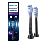 Rezerve PHILIPS Sonicare Gum Care HX9052/88, Pachet de 2 capete de periere, Standard, Click-on, Sincronizarea modurilor BrushSync, Negru, L x A x I (mm) 60x25.7x230.5