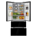 Combina frigorifica HEINNER HCFD-M516INVHGBKE++, No Frost, 516 l, Clasa E, Compresor inverter, Sticla Neagra - Image 3