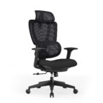 Scaun birou Serioux Aeromesh, Dimensiuni (LxAxÎ): 68,5x67x111-119cm, Capacitate greutate: 150 kg, Material suprafață: Material plasă, Material cadru: Fibră de sticlă de înaltă rezistență, Tip cotieră: Cotieră 3D, Tip pârghie pneumatică: Sistem de ridicare pe gaz clasa 3 de 85 mm