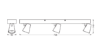 Spot LED triplu ajustabil Ledvance DECOR NEPTUNE, 26W, 2450 lm, lumina calda (3000K), IP20, 708mm, Alb, clasa energetica F - Image 3