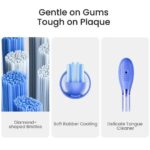 Periuta de dinti sonica Oclean Ease, Functii: smart timer 2 min, 2 moduri de utilizare, 45 dB, IPX7 waterproof, durata baterie pana la 120 zile, protectie impotriva prafului, perfecta pentru calatorii, culoare: portocaliu - Image 3