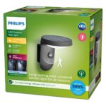 Aplica LED solara pentru exterior cu senzor de lumina si miscarePhilipsTyla, 1.2W, 4V, 255 lm, lumina neutra (4000K), IP44, 188x158x184mm,Antracit - Image 3