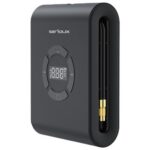 Starter auto cu compresor de aer Serioux, interval de presiune reglabil 3~150PSI/0,2~9,9BAR/20~990KPA, temperatura de functionare incărcare: 0° C~45°C, Descărcare: -20°C~60°C, temeperatura de depozitare 10 °C~50 °C, lungimea tubului de umflare 115 mm (inclusiv duza de umflare), capacitate acumulator