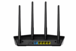 Asus Wireless Router RT-AX57, AX3000 2402 Mbps+ 574 Mbps, Dual-Band-2.4, 5Ghz, WI-FI 6, 4 x antene externe, Procesor: 1.7GHz quad-core, Memorie: 256 Mb RAM, 128Mb Flash, interfata: 1 x WAN, 4 x 10/100/1000, Dimensiuni: 230 x 134 x 56 mm, Greutate: 374g. - Image 3