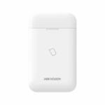 Cititor card wireless AX PRO Hikvision DS-PT1-WE(B); 868MHz two-way Tri- X wireless technology, distanta comunicare RF : 1200min camp deschis; coumincare bidirectionala, criptare: AES-128, Indicatori LED:  area (blue), fault(orange), arm(blue), disarm(green), alarm(red),signal (red/green)