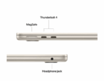 MacBook Air 13.6" Retina/Apple M4 (CPU 10-core, GPU 8-core, Neural Engine16-core)/16GB/256GB - Starlight - INT KB (2025) 30W USB‑C - Image 3