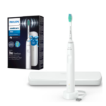 Periuta de dinti sonica electrica PHILIPS Sonicare Seria 3100 HX3673/13, 31000 miscari/minut, 1 mod de curatare, Senzor presiune, Functia BrushSync, 1 cap de periere, Toc de transport, Alb, L x A x I (mm) 63x139x220