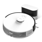 TP LINK Aspirator robot cu Mop și Navigare LiDAR TAPO RV30, Capacitate acumulator: 5000 mAh, Reincarcare si reluare, LiDAR + Gyroscope, Harta virtuala, Inaltime de trecere: 20 mm, Putere aspiratie: 4200Pa, 4 niveluri, Capacitatea recipientului de colectare: 400ml, Filtru HEPA H11, Zgomot: 55 dB (Mod