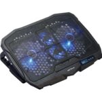 Cooling pad Serioux, SRXNCP025, Dimensiuni: 390*280*28mm, Compatibilitate maxima laptop: 17.3 inch, Numar ventilatoare: 4, Dimensiune ventilator: 2 x 125*125*15mm / 2 x 70*70*15mm, Nivel zgomot: 15-20dB, Flux aer: 56-75CFM, Tensiune alimentare: DC 5V, Viteza rotatie maxima: 1200 RPM, Display LCD, 2 - Image 2