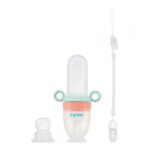 Dizpozitiv de hranire cu 2 tetine : suzeta fructe + lingurita, U-Grow - Image 3