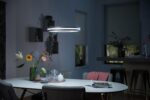 Pendul LED Philips Hue Being, Bluetooth, 25W (204W), 2900 lm, luminaalba(2200-6500K), IP20, 48.2x158cm, Argintiu, Intrerupator cu va riatorinclus - Image 4