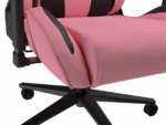 Scaun gaming Genesis Nitro 720, piele ecologica, reglabil pe inaltime, suporta pana la 150 kg, inaltime reglabila 46.5 - 53.5 cm, spatar ajustabil 135°, dimensiuni roti 60mm,  negru/roz - Image 5